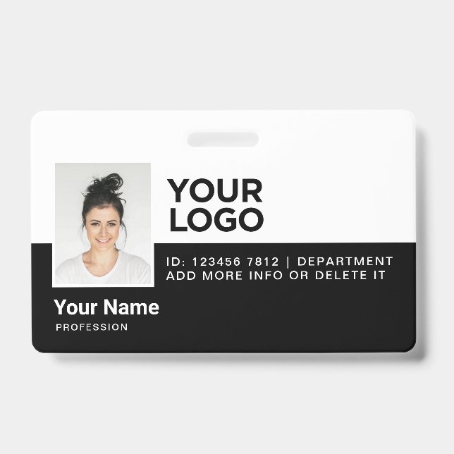 Crachá de Segurança Personalizado para Funcionário (Frente)