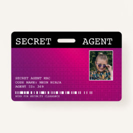 Crachá de Spy do Agente Secreto - PINK