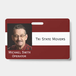 Crachá de Texto Personalizar Personalizado Duplo L