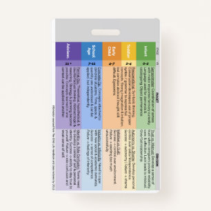 Crachá de Vida Infantil (Vertical)