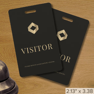 Crachá de Visitante com Logotipo da Empresa