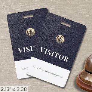 Crachá de Visitante com Logotipo da Empresa Solici