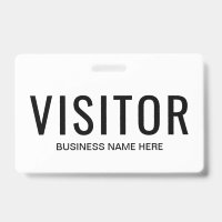 Crachá de Visitante Empresarial