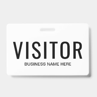 Crachá de Visitante Empresarial
