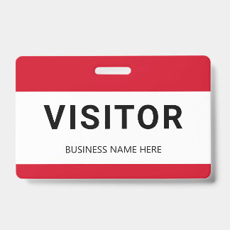 Crachá de Visitante Empresarial Corporativo
