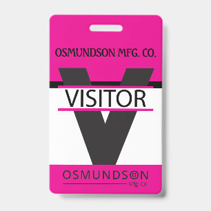 Crachá de Visitante Personalizado com seu Logotipo