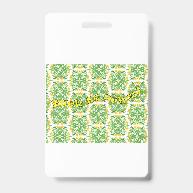 Crachá De Volta às Aulas (Frente)