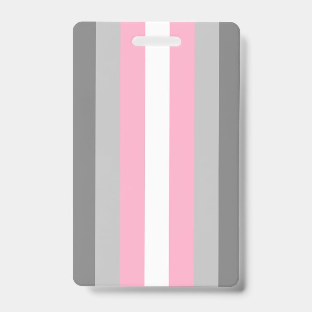 Crachá DemiGirl Flag Ausweis (Frente)