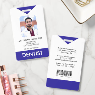 Crachá Dentista Personalizado Equipe Médica Odontológica 