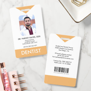 Crachá Dentista Personalizado Equipe Médica Odontológica 
