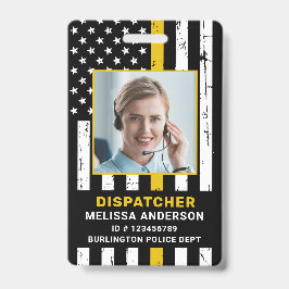 Crachá Departamento de Fotografia Personalizada 911 Dispa