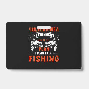 Crachá desenho de camiseta de pesca
