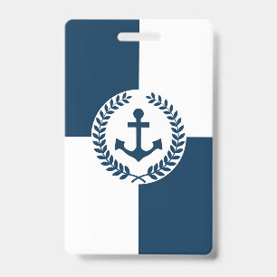 Crachá Design com tema náutico
