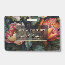 Crachá Design Floral de Pintura Floral Neerlandesa Luxuri