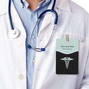 Crachá Design médico do símbolo do Caduceus