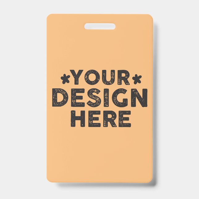 Crachá Design Personalizado Negrito Diga Seu Nome para ho (Frente)