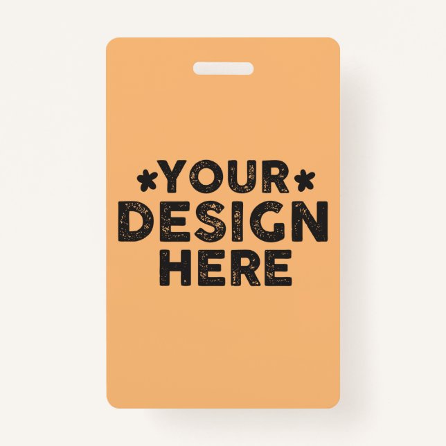 Crachá Design Personalizado Negrito Diga Seu Nome para ho (Frente)