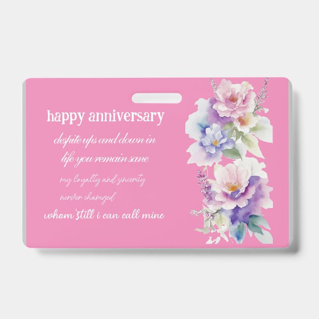 Crachá dia de nascimento e obrigados de aniversário (Frente)