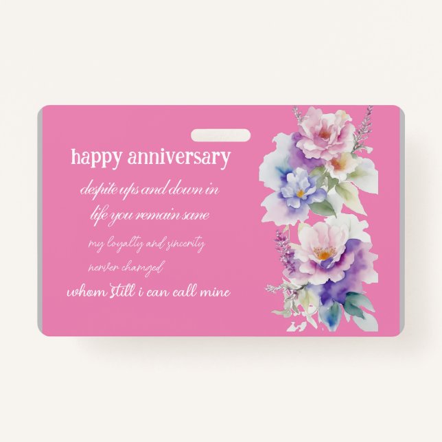 Crachá dia de nascimento e obrigados de aniversário (Frente)