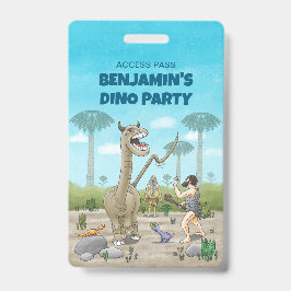 Crachá Dinossauros atendem à idade da pedra