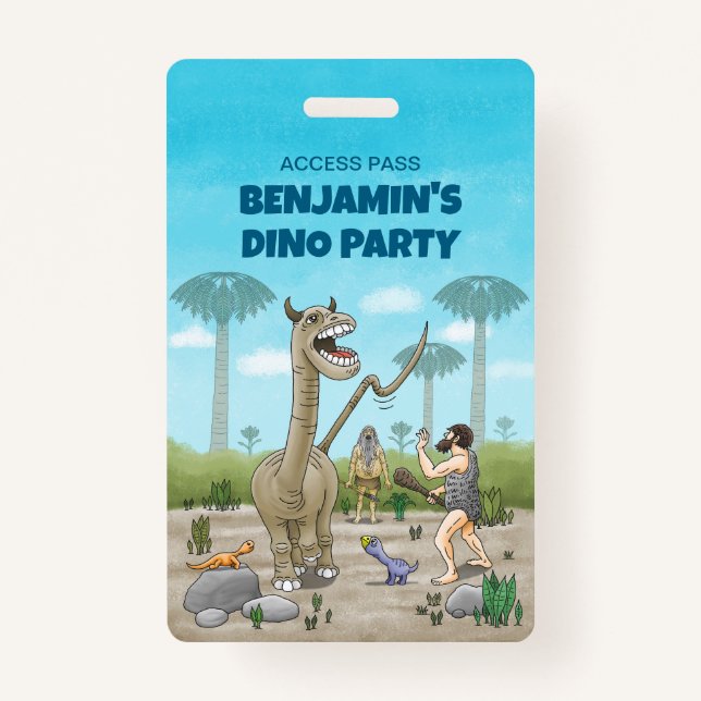 Crachá Dinossauros atendem à idade da pedra (Frente)