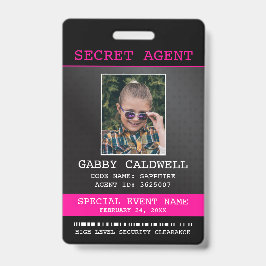 Crachá Distintivo de Espião Agente Secreto