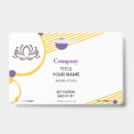 Crachá Distintivo de Instrutor de Yoga