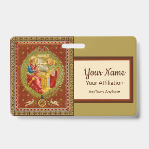 Crachá Distintivo de St. Cecilia of Rome (SNV 36, Estilo 