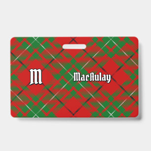 Crachá Distintivo de Tecido Escocês Clan MacAulay