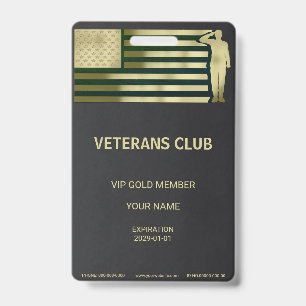Crachá Distintivo de Veterano