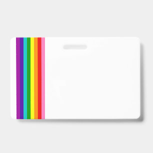 Crachá Distintivo Horizontal da Bandeira do Arco-Íris LGB
