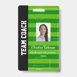 Crachá Distintivo personalizado do treinador de futebol