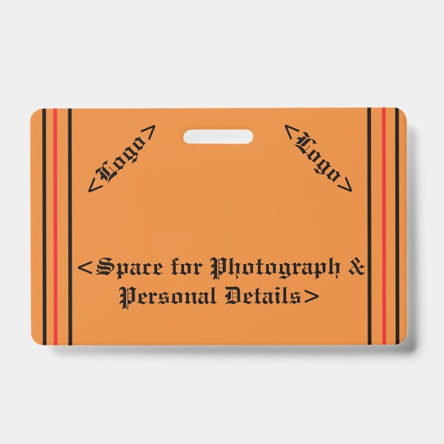 Crachá Distintivo Simples (Frente)