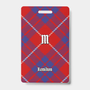 Crachá Distintivo Vermelho Clan Hamilton Tartan
