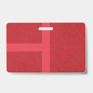 Crachá Distintivo Vermelho Tomate Personalizado com Grade