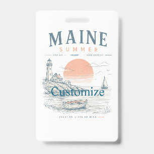 Crachá Diversão de Verão em Maine Thunder_Cove