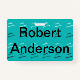 Crachá Divertido Crie o seu melhor