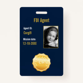 Crachá do Agente Secreto do FBI