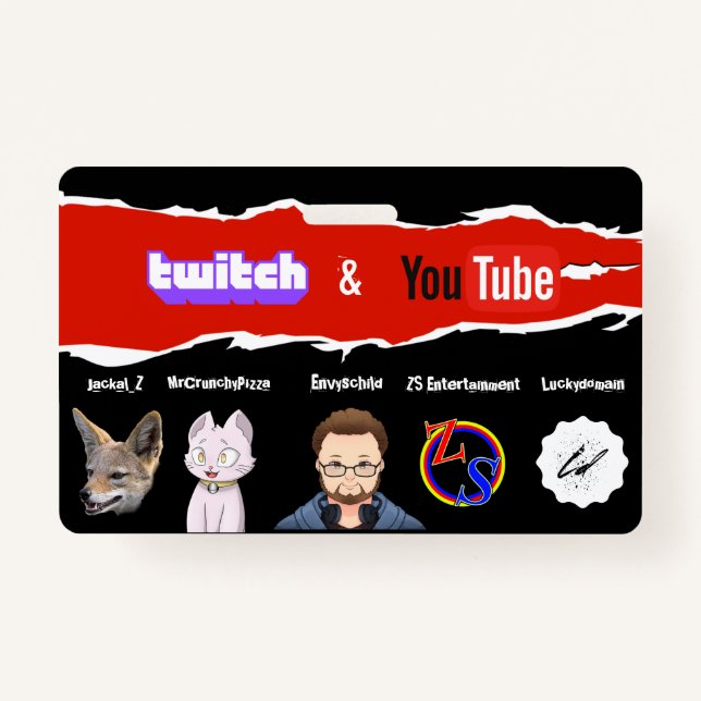 Crachá do criador do Twitch e do youtube (Jackal_Z (Frente)