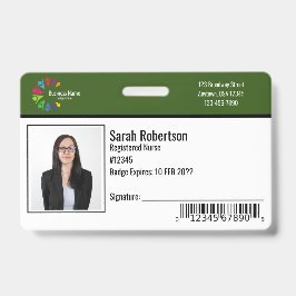 Crachá do Funcionário de ID de Segurança - Horizon