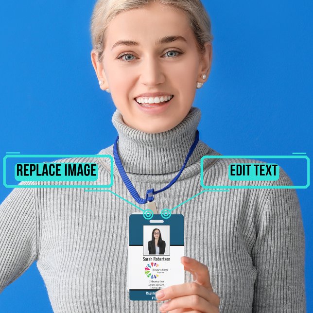 Crachá do Funcionário de ID de Segurança - Vertica (Please enjoy our custom badge.)