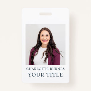 Crachá do Título do Nome da Foto