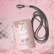 Doce 16 Glitter Rosa Dourado Convite de Aniversári