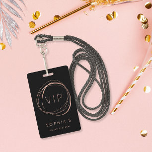 Crachá Doce 16 VIP Pass