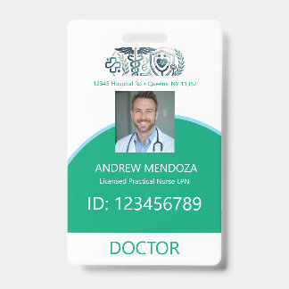 Crachá Doctor Physicians Hospital Employee Tag & Badges