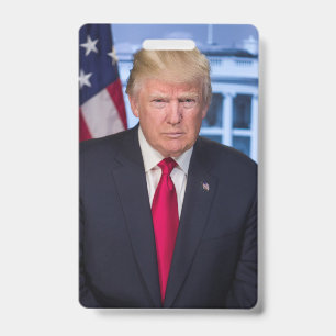 Crachá Donald Trump Retrato Presidencial Oficial