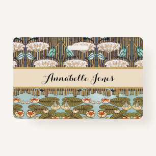 Crachá Dragões Água Lírios Marsh Art Nouveau