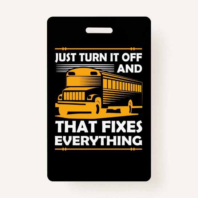 Crachá Driver De Barramento Apenas Desligue (Frente)