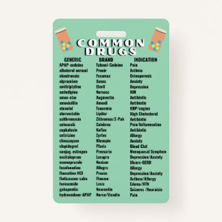 Crachá Drogas Comuns 2.0