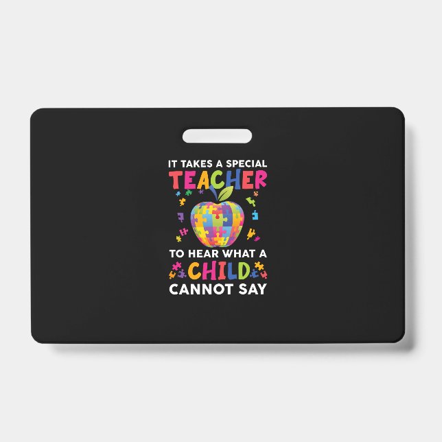 Crachá É Preciso Um Professor Especial Para Ouvir Que Cri (Frente)